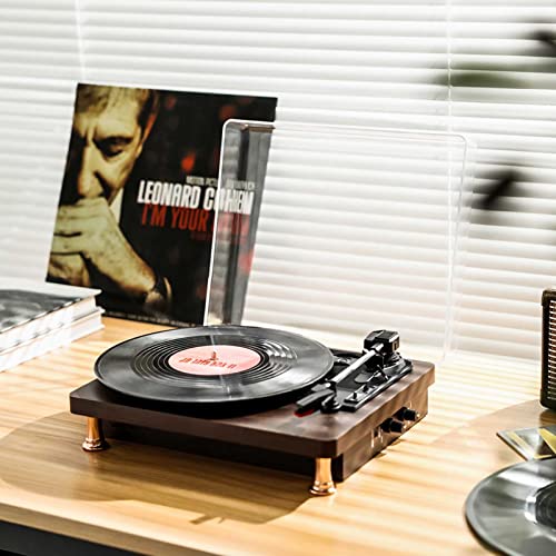 HYMONA Platine Vinyle Bluetooth’s,Tourne-Disque Gramophone à l’ancienne avec Haut-parleurs intégrés et entraînement par… - Les Beatles, Paul McCartney, John Lennon, RIngo Starr, George Harrison HYMONA Platine Vinyle Bluetooth's,Tourne-Disque Gramophone à l'ancienne avec Haut-parleurs intégrés et entraînement par… – Image 4