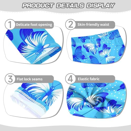 Girls' Leggings Butterfly Blue Kids Yoga Tights Pants 1 Pack 23033243