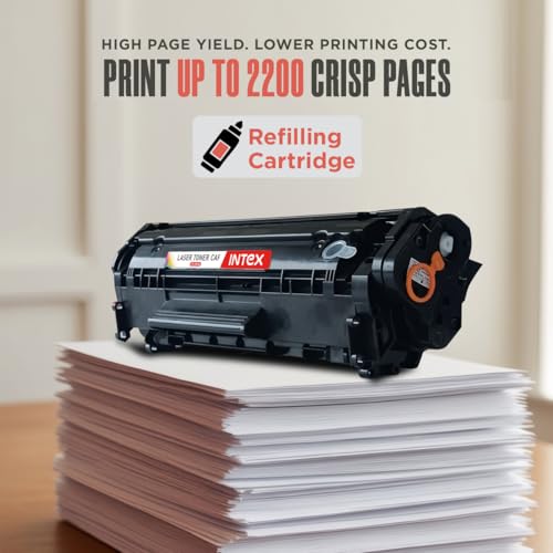 Image of Intex LTC 2612A GB Toner Cartridge | Compatible for HP LaserJet 1010, 1012, 1015, 1018, 1020, 1022, 3015, 3020, 3030, 3050, 3052, 3055, M1005