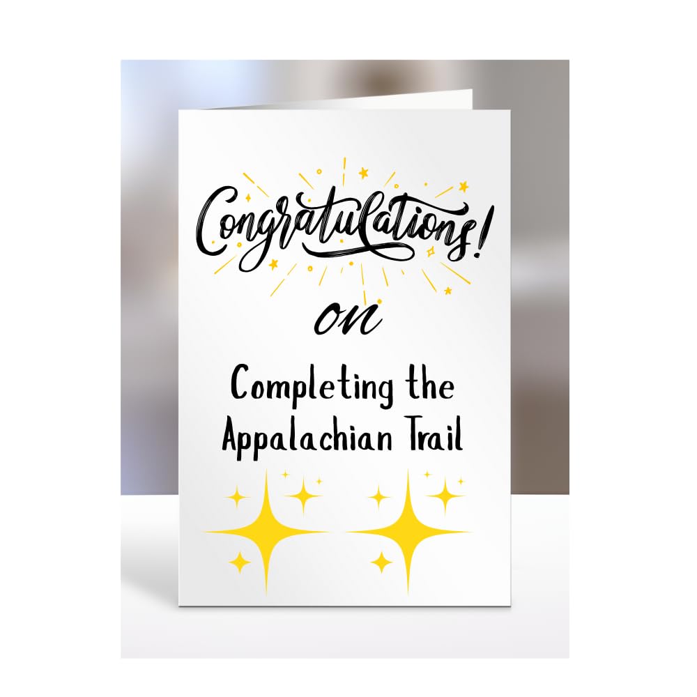Congratulations on Completing the Appalachian Trail Card, Gifts for Men or Women, Presents for Christmas, Greetings Card, Him, Her, Female, Male, A5-113_120 โ image 1