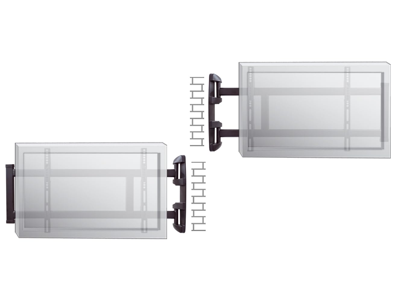 myWall - Supporto da parete per TV HP 27 AL 81,3 cm (32) - 177,8 cm (70), nero