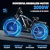 COJMOYOV 2000W Electric Bike with TWO20Ah Removable Battery26×4“Fat Tire Ebike for Adults 35MPH80-120Miles Electric Bicycles with Sha-Ma-no21Speed Lockable Front Suspension Hydraulic Disc Brake (Blue) #1