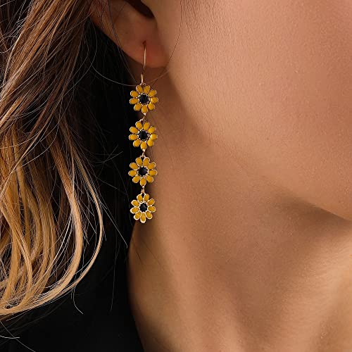 Flower Earrings for Women - Sunflower & Daisy Designs for Summer Holidays2