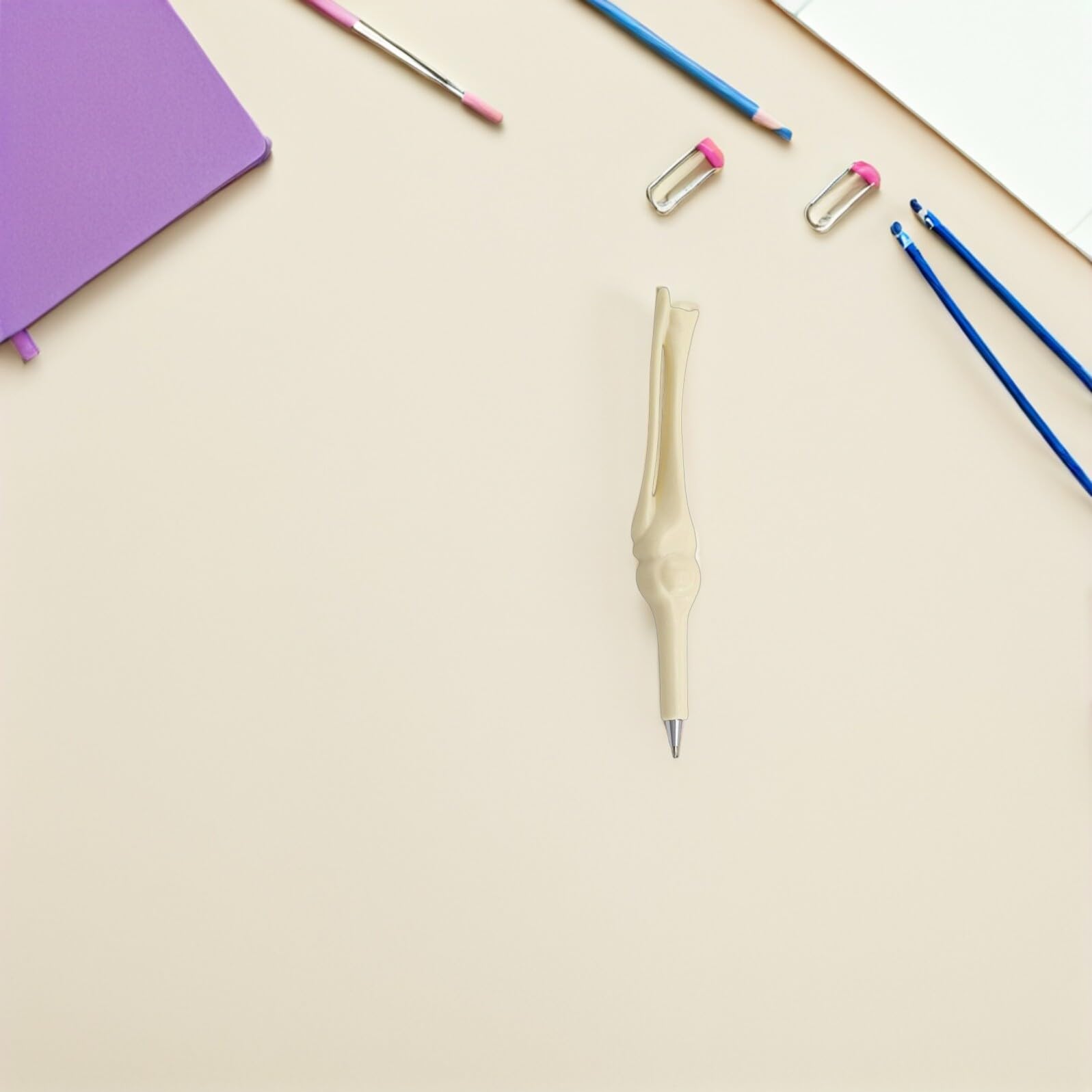 Housoutil 60 Pièces Lot de Stylos à Bille Créatifs Forme Dos Stylo Original pour de Santé Étudiants et Bureau Plastique Solide Confortable à Écrire Couleur Aléatoire