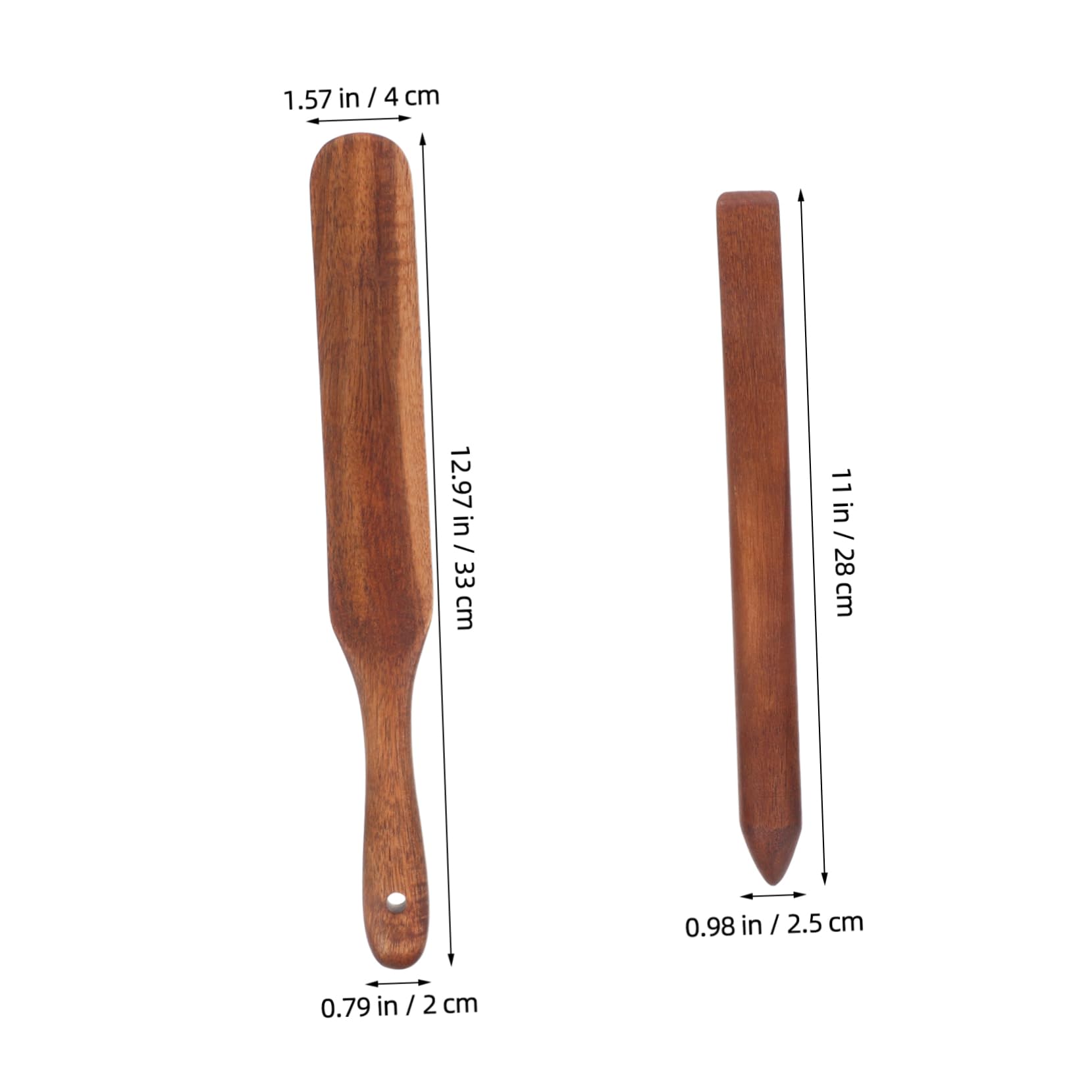 3piezas Varilla De Madera De Acacia Para Remover Masa Madre Herramienta De Cocina Para Hacer Pan Espátula De Madera Para Cocinar y Hornear Utensilio Para Masa