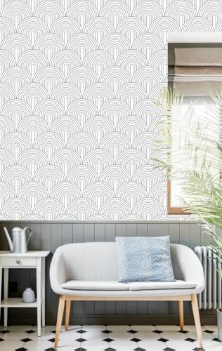 myforHD Selbstklebend Tapete Möbelaufkleber Moderner Verdickt Wandpapier 44cmX1000cm Streifen Tapete wasserdichte Selbstklebende Vinyl Film… – Ansicht 6