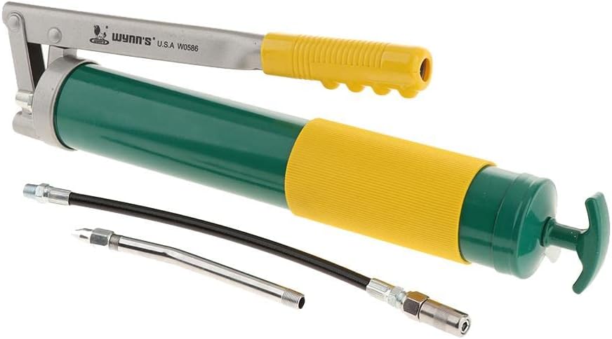 Inrialグレード高圧亜鉛合金グリースガン10000PSI、長持ちするスプリング、車、トラック、トラクター、船舶、ローラー、ハーベ