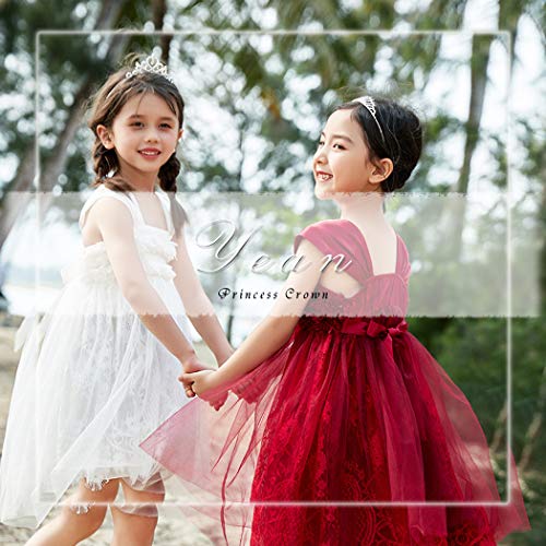 Yean Princess Crown Comb Mini Crystal Tiara Hair Comb Silver Rhinestone Tiara Birthday Party Favors Decorations And Accessories For Girls(Silver) #TOP5