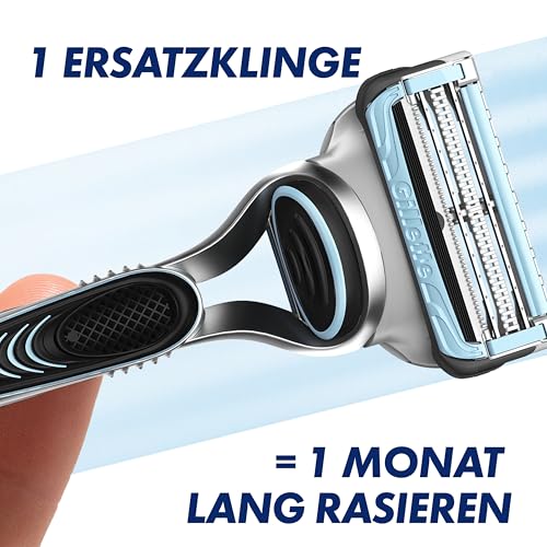Gillette Skinguard Sensitive Rasierklingen Herren, 11 Original Ersatzklingen für Nassrasierer, Klingen für Männer, Verbesserter Gleitstreifen, Passend für Fusion-Griffe 4