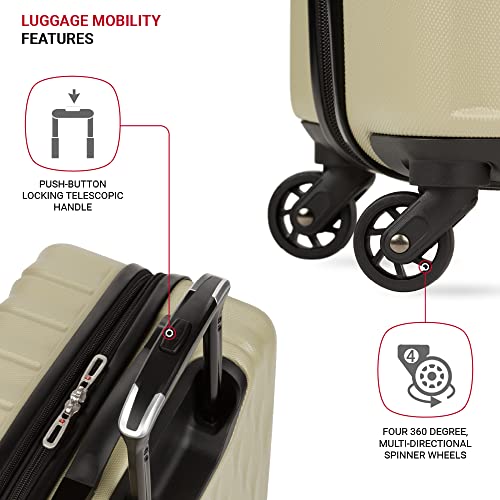 Valise SwissGear 8018 hardside extensible set de 3 pièces avec roues de qualité - 2