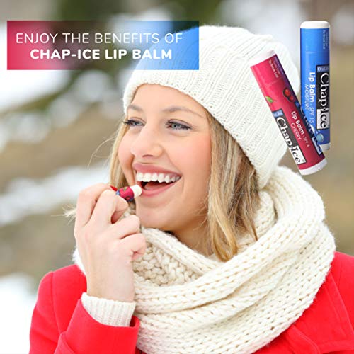 Chap-Ice | assorted lip balm - gravity feed display - moisture SPF-15, cherry SPF-4 (24 count)