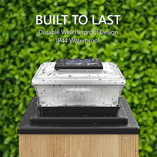 Davinci Lighting Cubed Solar Outdoor Post Cap Lights - 4X4 5X5 6X6 - Bright Led Light For Fence Deck Garden Or Patio Posts (4 Pack) #TOP5