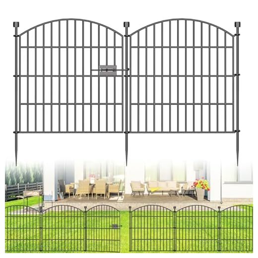 Decorative No Dig Garden Fence Panels