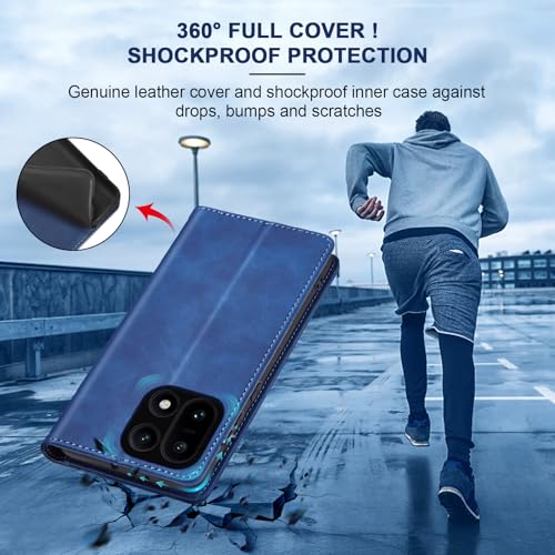 Image of Jasonyu Flip Wallet Case for OnePlus 15 5G,Blue