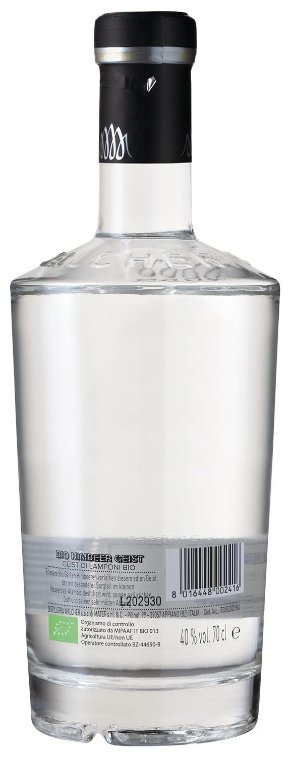 Walcher Bio Himbeergeist – Klarer, aromatischer Obstbrand aus Südtirol (3 x 0,7 l)