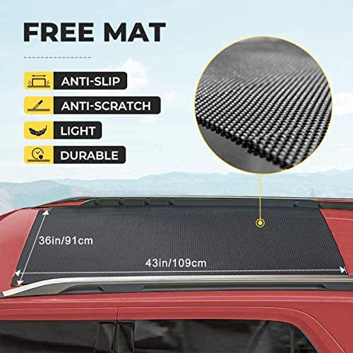 Coffre De Toit Voiture 425L Imperméable - Sac De Rangement Pliable Avec Sangles Et Crochets - Pour Voyage Famille
