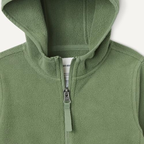 Image of Amazon Essentials Boys and Toddlers' Polar Fleece Full-Zip Hooded Long Sleeve Insulated Coat Jacket