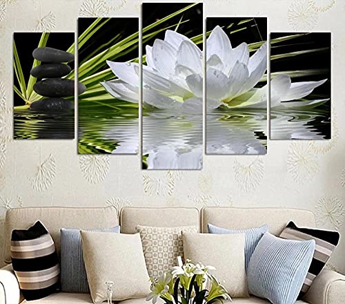 Océan fleur coucher de soleil tableau imprimé pour maison