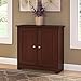 Bush Furniture Cabot Small Storage Cabinet with Doors in Harvest Cherry