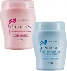 Kit 2 Dermopes para os pes, 1 hidrata e restaura 130g, 1 hidrata e afina 130g