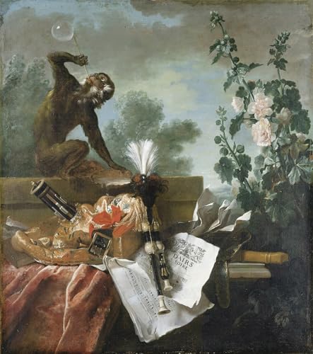Impression Toile Jean-Baptiste Oudry Nature Morte Musicale Premium
