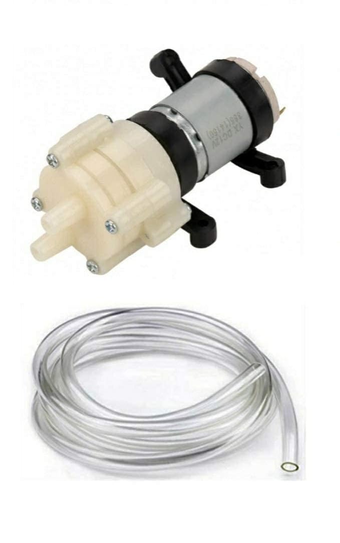 (Pack of 1) DC 365 Micro Diaphragm Self-Priming Water Pump 12v For Diy Priming Diaphragm Mini Pump Spray Motor with 2mtr Pipe For Water Dispenser-image-0