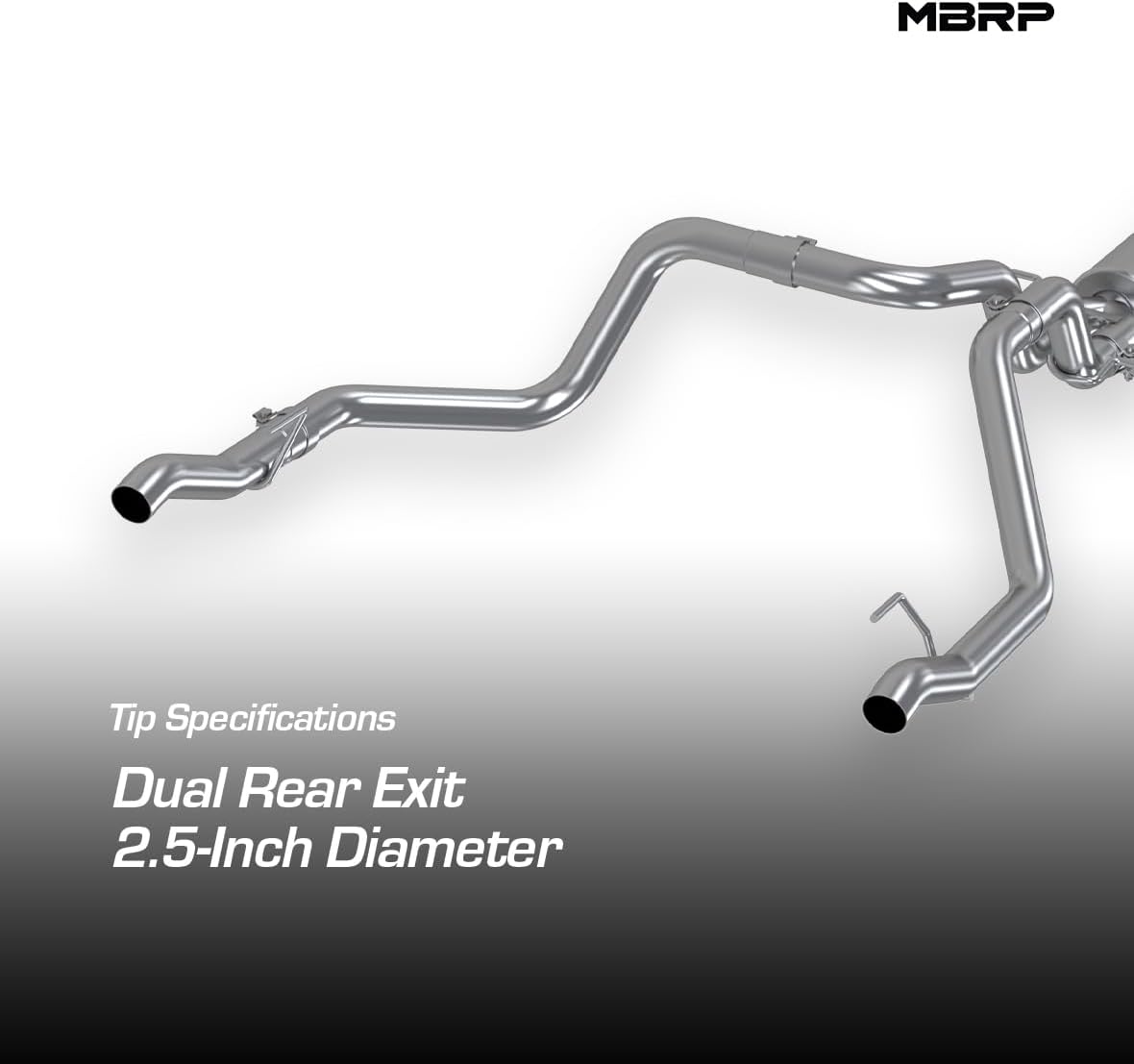MBRP S5085AL 2.5" Cat Back, Dual Rear Exhaust System (Aluminized Steel)