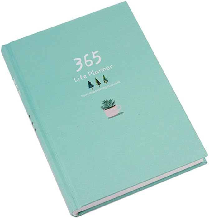 Creative Notebook Hard Cover 365 Days Yearly Monthly Daily Planner Organizer Cute Diary Bullet Notebook Hardcover Notebook Cute Notebooks For Women Notebook Calendar Big Notebook Thick Notebook