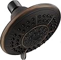 Delta Faucet 5-Setting Raincan Shower Head, Oil Rubbed Bronze Rain Shower Head, Round Shower Head, Delta High Pressure Shower Head, Water Saver Shower Head 1.75 GPM, Venetian Bronze RP78575RB