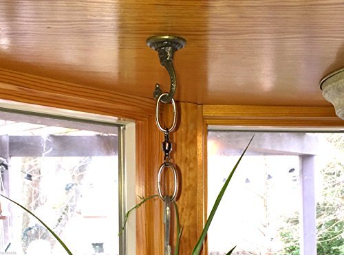 Miniatura 2 de edusite - Extensiones giratorias para plantas colgantes para girar ganchos de plantas, perchas de macramé, campanillas de viento, etc. No motorizadas