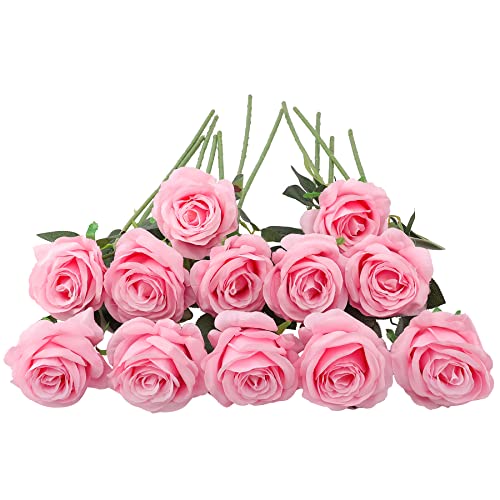 JOYHAZE 12 Pcs Artificial Roses