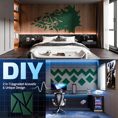 Image of 22 Pack Self-Adhesive Acoustic Panels, Sound Proof Foam Panels for Walls