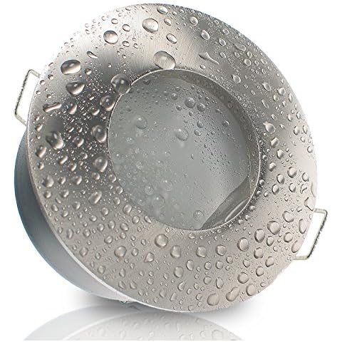 trendlights24 Nautic IP65 Decken Einbauleuchten Bad rund Cover