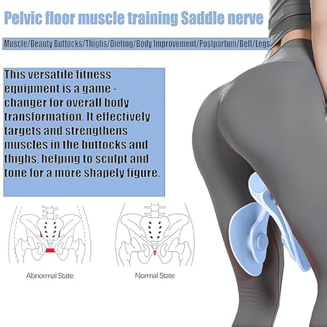 Premium Thigh Master & Kegel Exerciser - Adjustable Resistance Pelvic Floor Trainer, Inner Thigh Toner & Home Workout Equipment for Muscle Strengthening & Toning