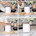 Small Engraved Ceramic Kitchen Canister - Storage Jars with Airtight Lids Made from Bamboo with Nature-Inspired Engraving - Use as a Pasta Holder, Coffee Ground Holder, Rice Container - 30 Ounces
