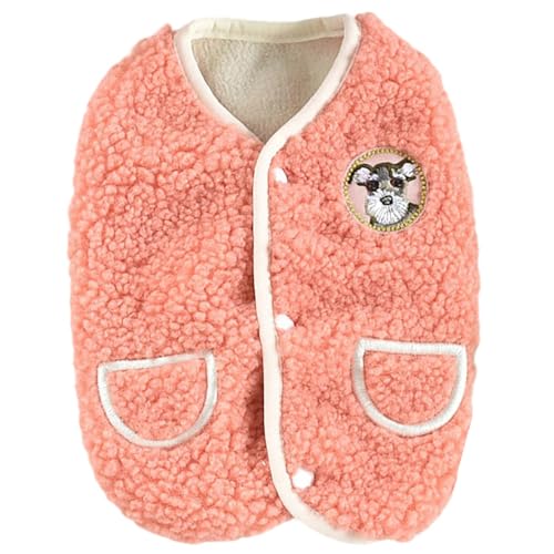 JPETTOかわいい ペット服 秋冬用 犬服 コート ジャケット 背中開き Dカン付き ドッグウェア サンゴフリース もこもこ 犬服 パーカー 柔らかい 猫服 可愛い 防寒 保温 小型犬 中型犬 防寒着25-H21171Wオレンジ2XL