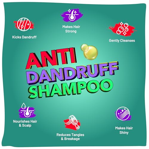 Image of Shampoo for Kids 5+ & Tweens |Anti-Dandruff |Natural Dandruff Fighters: Methi, Bhringaraj, Neem, Hibiscus, Papaya | Amla & Apricot Conditioners | Paraben & Sulfate Free | 100 ml for Strong, Shiny Hair