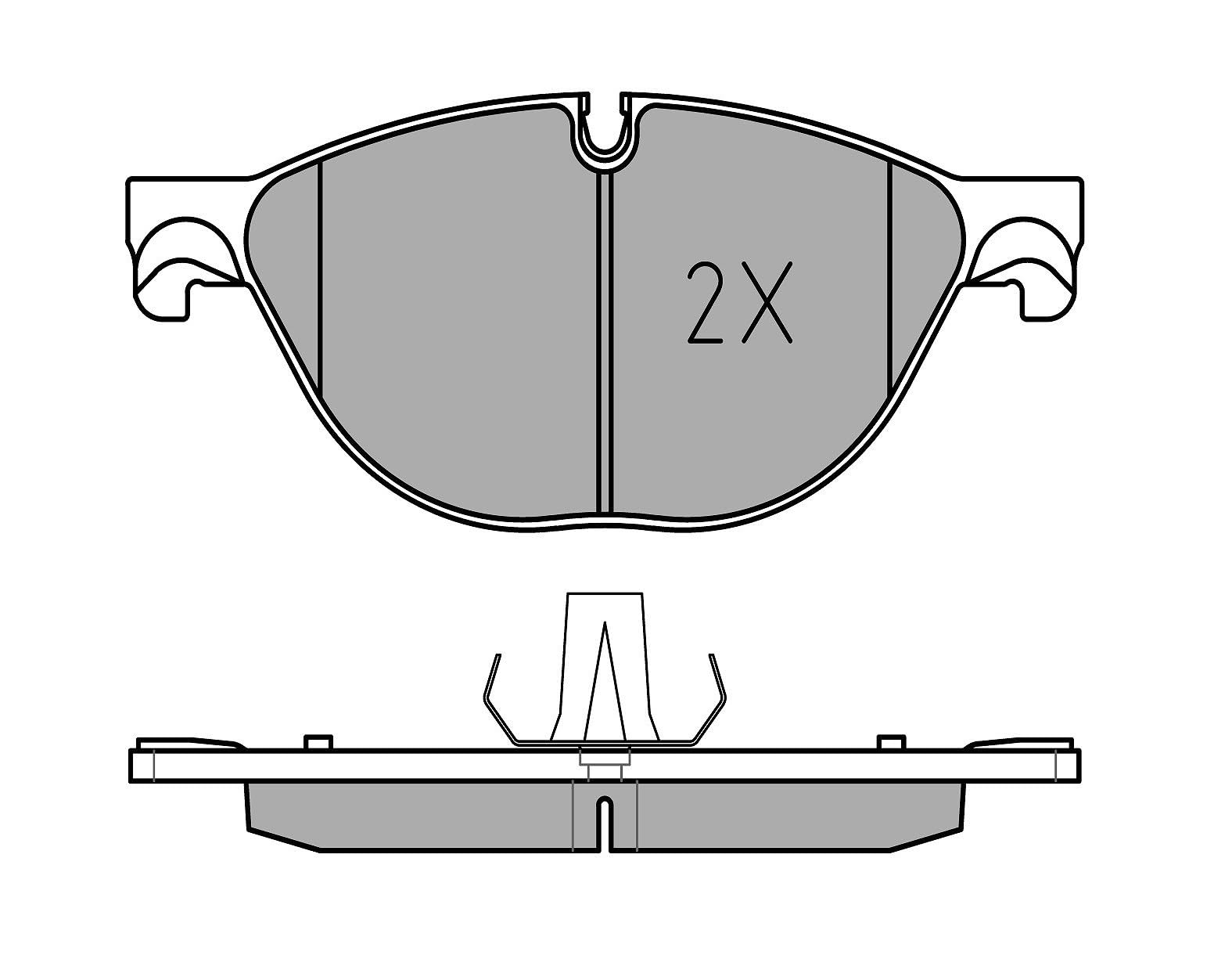 Meyle Kit Pastiglie Freni Anteriore Predisposto Per Visualizzazione Avviso Usura 025 250 4519 - 4