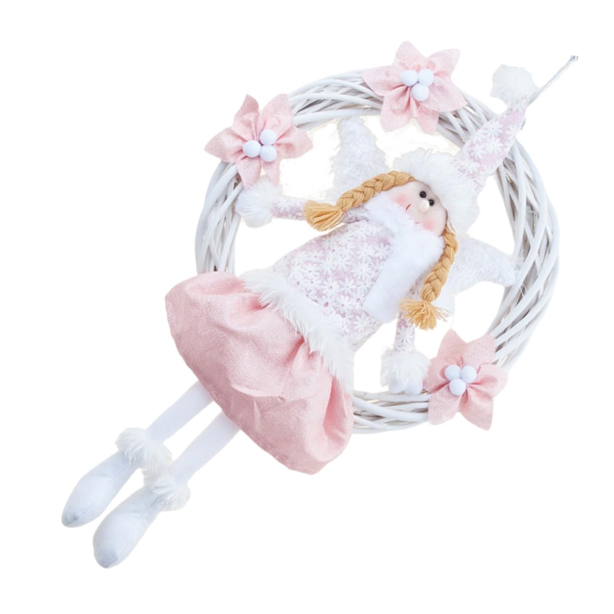 Colgante De De Ángel para Árbol De Navidad Decoración Colgante Navideña De Puerta para Festivales