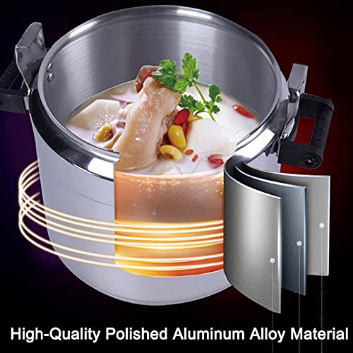 Explosion-Proof-High-Pressure-Cooking-PotLarge-Capacity-Commercial-Stainless-Steel-Pressure-Cooker-Suitable-for-Gas-Induction-PurposeSilver-15L