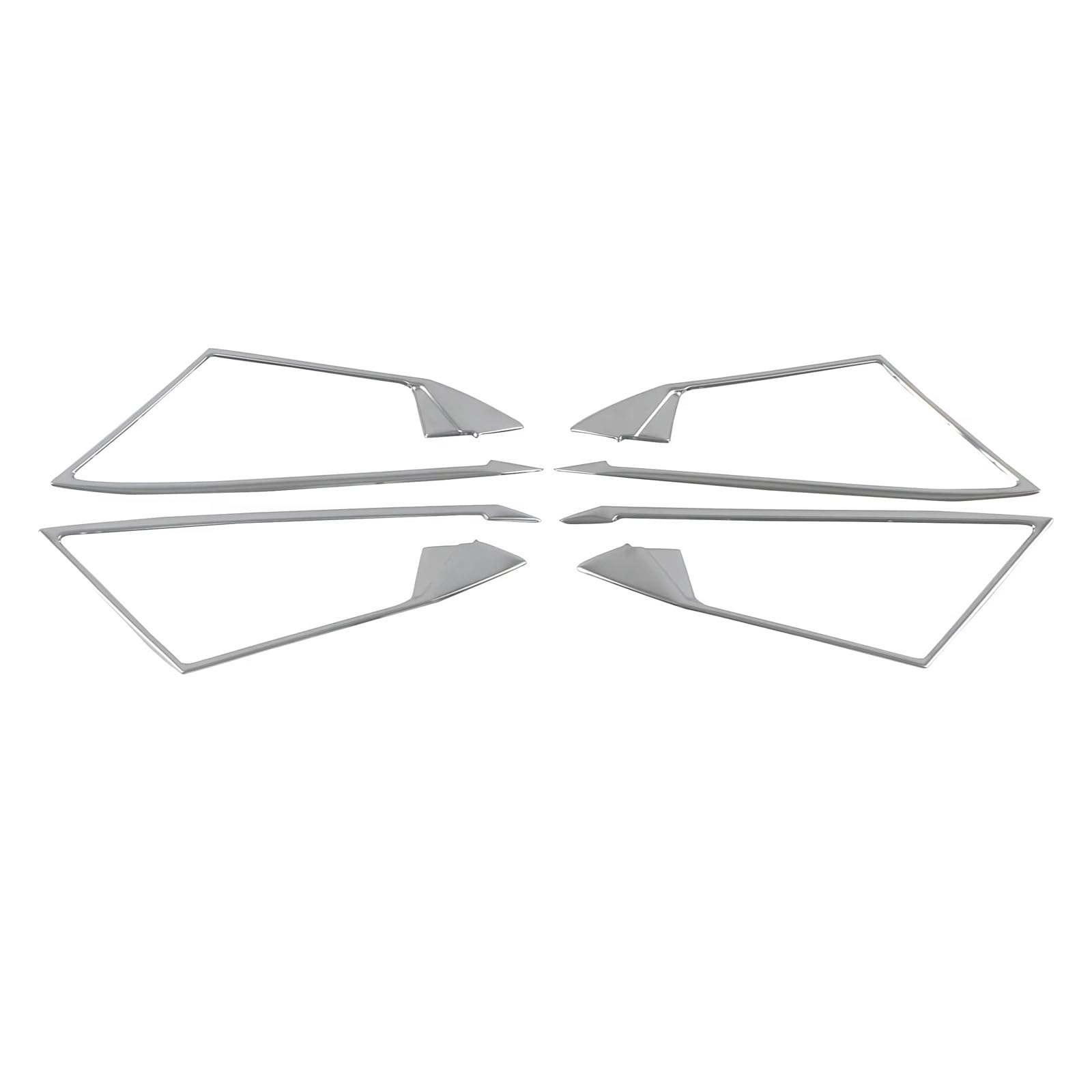AJQBRMB Interior Trim for A3 for 8Y 2020 2021 2022 Stainless Steel Interior Door Handle Frame Cover Trim 4piece Panel Frame Cover(Silver)