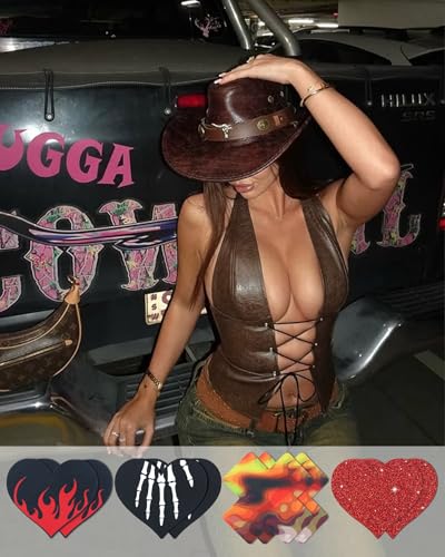 Image of CICKEE Pasties Rave Pack - 15 Pairs Nipple Covers Stickers - Disposable Sticky Breast Petals