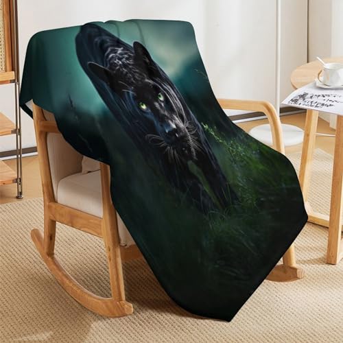 Couverture polaire flanelle léopard pour protéger votre canapé du froid