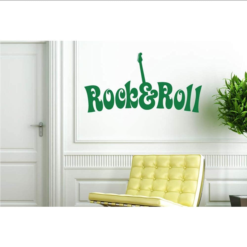 Singer Wall Decal Quotes Rock and Roll Special Design Wall Stickers Modern Music Home Decal Interior Bedroom Sticker 42 * 83Cm