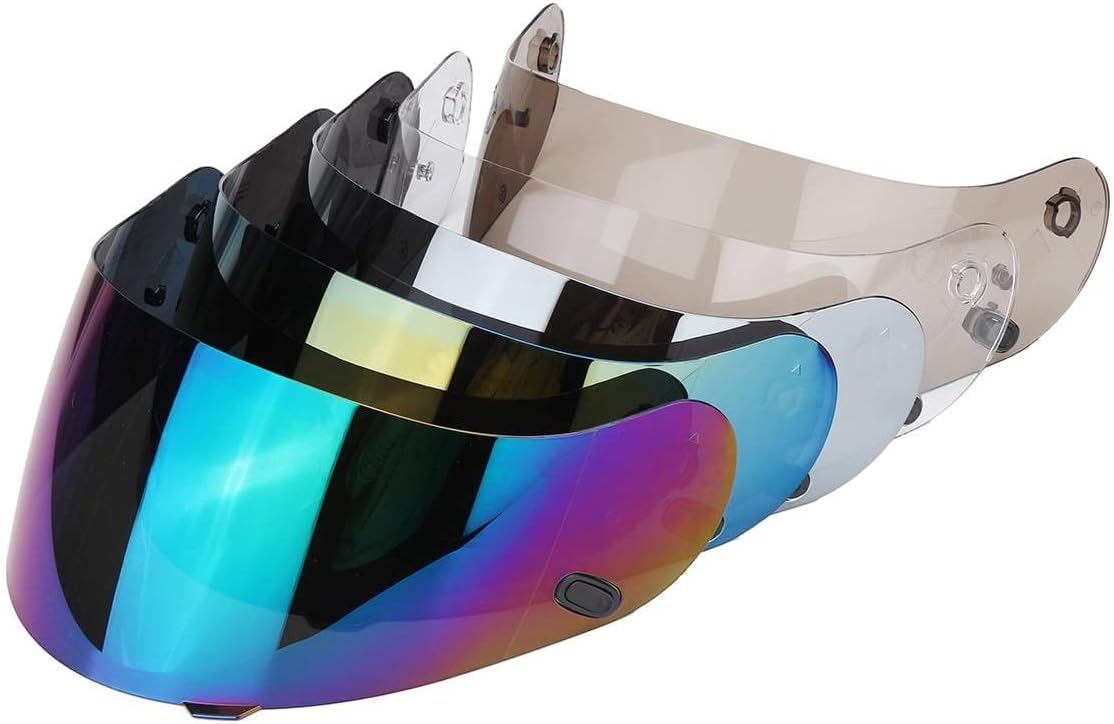 Lente per casco da moto, , Lente visiera del casco del motociclo, protezione del casco del casco del casco del moto Occhiali occhiali Compatible with il viso completi compatibili con H-J-C CL-16 CL-17