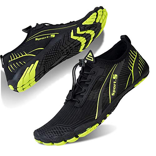 Image of Water Shoes for Men Barefoot Quick-Dry Aqua Sock Outdoor Athletic Sport Shoes for Kayaking, Boating, Hiking, Surfing, Walking
