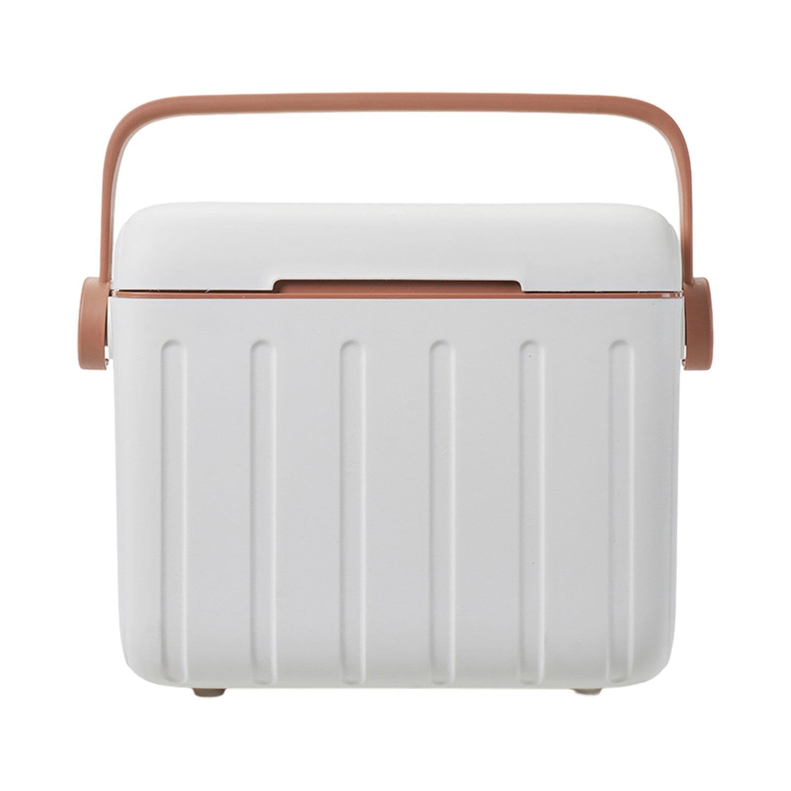 Perfeclan Glacière Isotherme avec poignée, idéale pour Les, la pêche, Les barbecues, Les fêtes commerciales, Beige