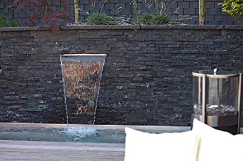 OASE 50706 Waterval 90 - roestvrij stalen waterval 90 cm breed voor watergordijnen aan muur en muur voor tuinvijver… - Afbeelding 3