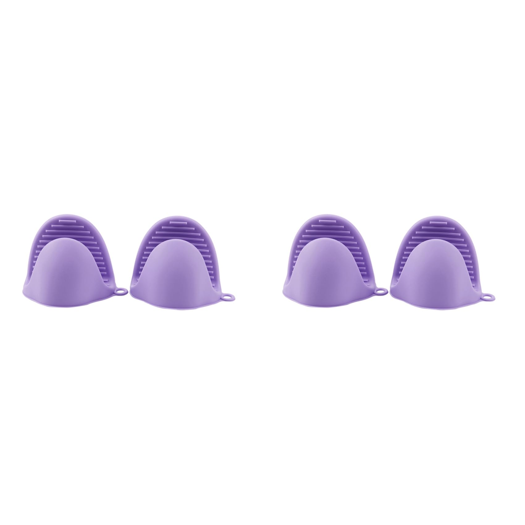 Hndhbfgrt 4X Oven Mini Mitts Silicone Heat Anti-Scald Gloves for Cooking, Pot Holder and Potholders