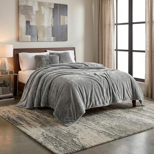 Lista de Cobertores Coppel los más recomendados. 44 EL ELEFANTITO – Cobertor Ligero Flannel Térmico Ultrasuave Matrimonial – Suave y Calientito – Color Gris